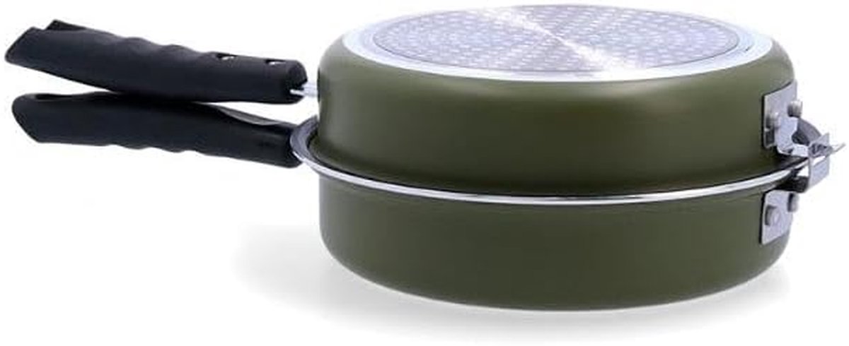 Dubbele Omeletpan - Omelet Pan - Lekkere Omeletten Maken - Dubbelzijdig Bakken - 20 cm - Zwart