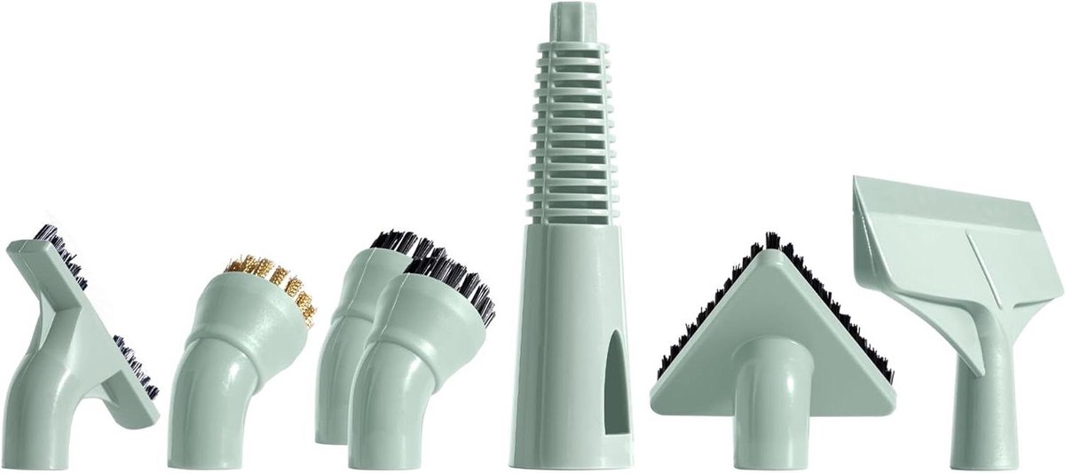 Stoomreiniger Accessoires - Reinigingsborstels - Diepe Reiniging - 7-delige Set - N.v.t. - Groen