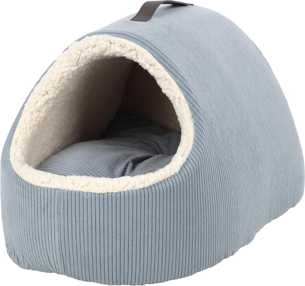 Huisdierbed - Dierenmand Hond Kat - Comfortabel Rusten - Wasbare Hoes - 50 x 37 cm - Blauw