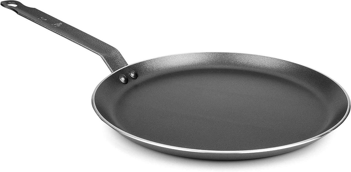 Crêpe Maker - Pannenkoekenpan - Lekker Bakken - Antiaanbaklaag - 26 cm - Zwart