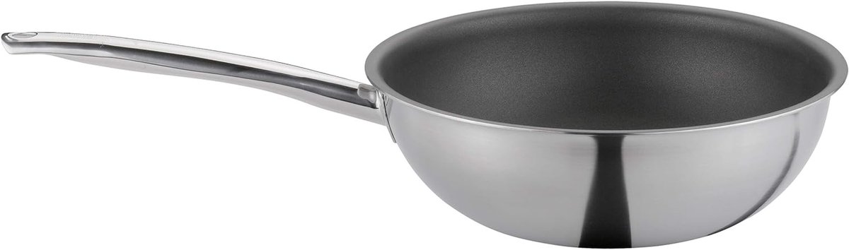 Wokpan - Koekenpan - Gerechten Bereiden - Hercoatbaar - 28 cm - Grijs