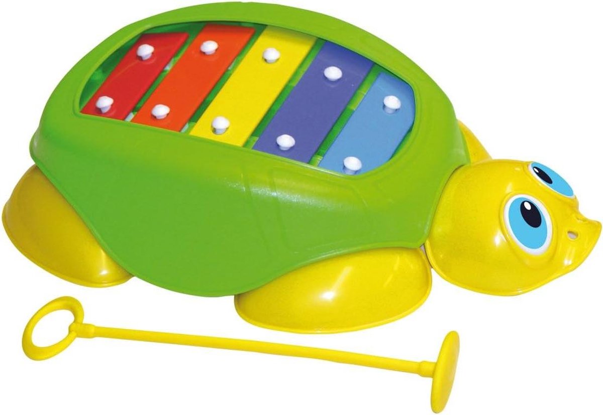 Schildpad Klokkenspel - Muziek Speelgoed - Muzikale Ontwikkeling - F Pentatonische Toonladder - 26 x 17 x 30 cm - Groen