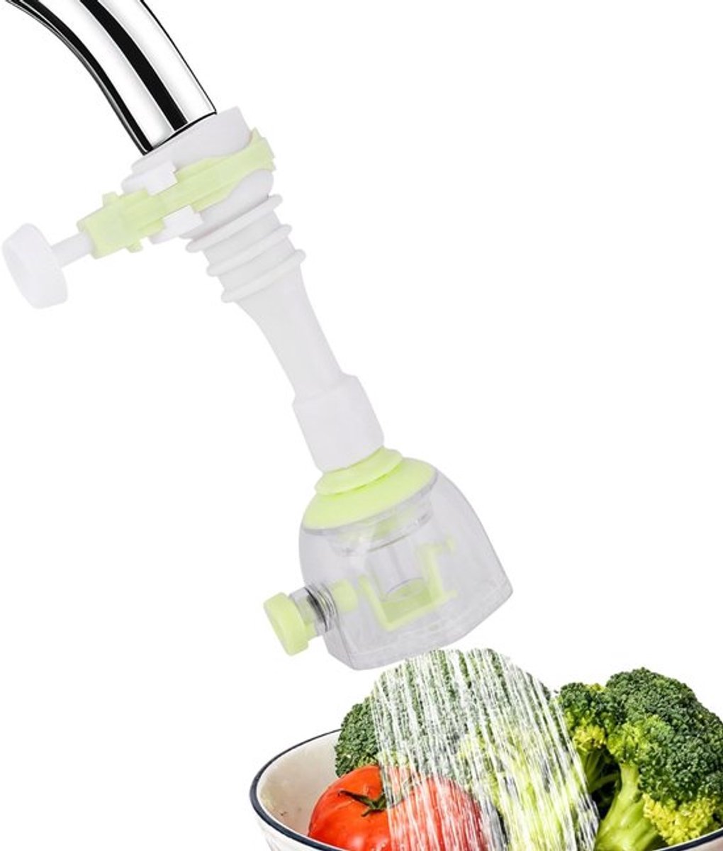 Dailygoods- Kraanverlenger Verstelbaar 360° - Waterbesparende