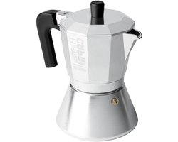 Espressomachine voor fornuis - Mokkapot - Koffie zetten - Geschikt voor inductie - 6 Koppen - Grijs
