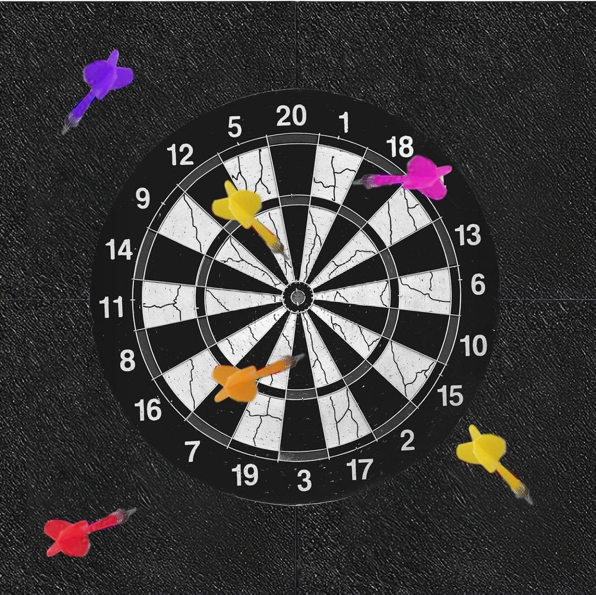 Zelfklevende Dartbord Randbescherming, Vilt Wandbeschermer voor Dartbord, Ideaal voor Dartgebied en Wanddecoratie - Korkplaten voor Optimale Bescherming van je Dartbord