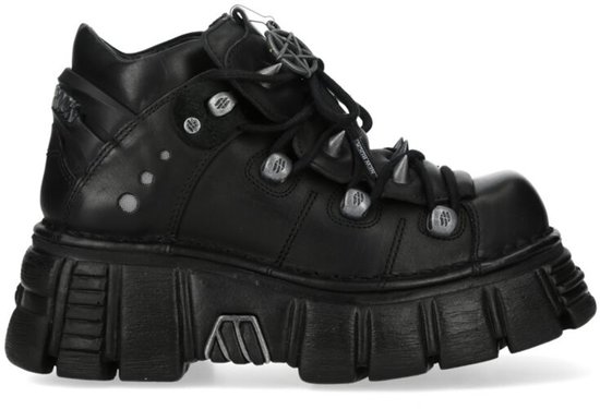 New Rock ANKLE BOOT BLACK TOWER M-110N-S1 Unisex Veterschoenen - zwart - EU37