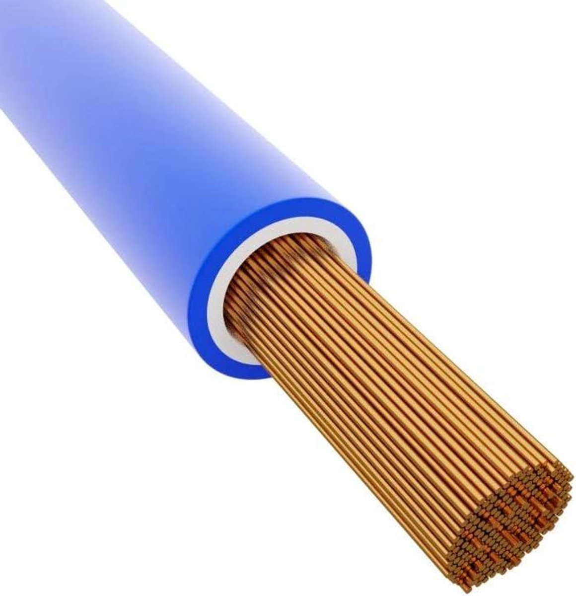 Installatiekabel - Elektrische draad - Apparaten Aansluiten - Meerdradige Geleider - 16 mm - Blauw