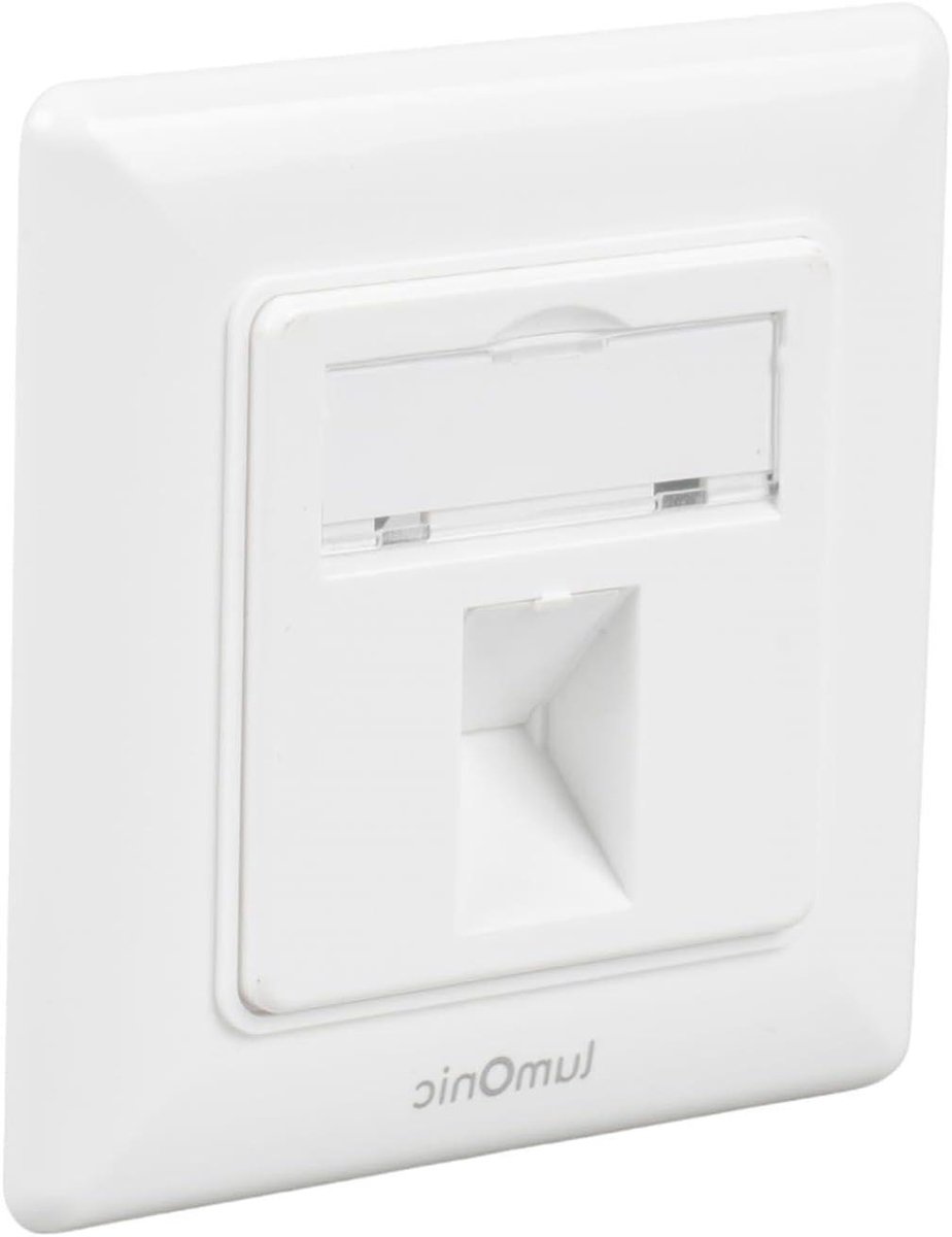 Keystone Inbouwframe - Modulehouder Frame - Netwerk Installatie - Standaard 55 Systeem - 1-Poorts - Wit
