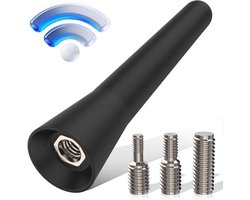Korte Auto Antenne - Mini Antenne Universeel - Radio Ontvangst Verbeteren - Waterdicht Roestbestendig - 65 cm - Zwart