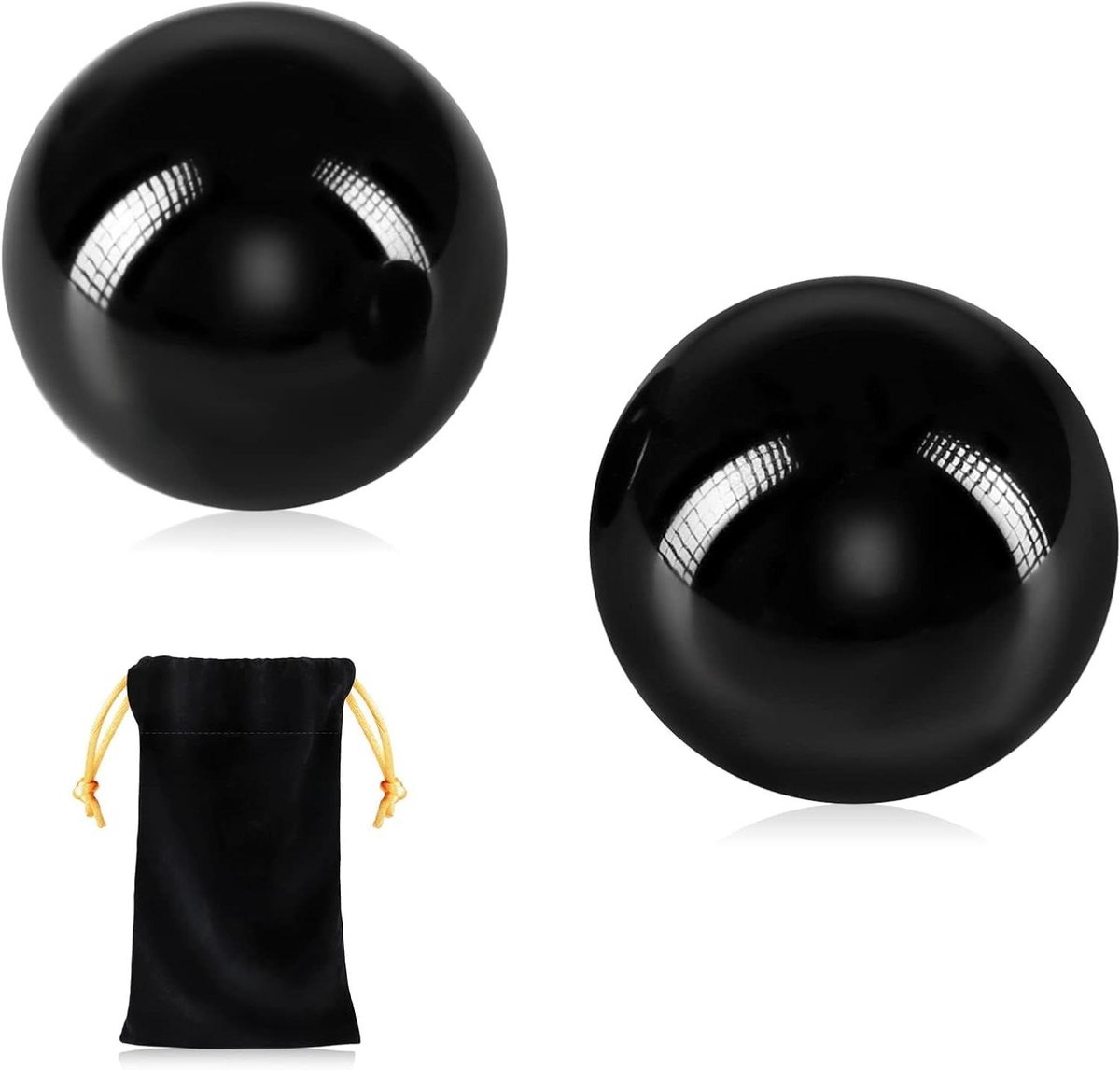 Baoding Ballen - Oefenballen Massageballen - Handkracht Verbeteren - Massief Staal Constructie - 50 mm - Metaal