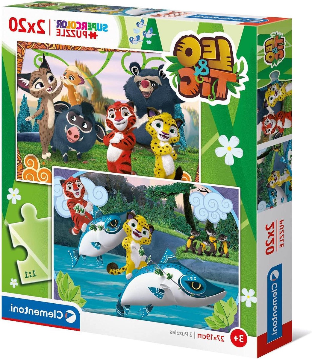 Kinder Puzzels - Educatieve Puzzels - Kind Ontwikkeling - Vrolijke Afbeeldingen - 2 x 20 Stukjes - Multicolor