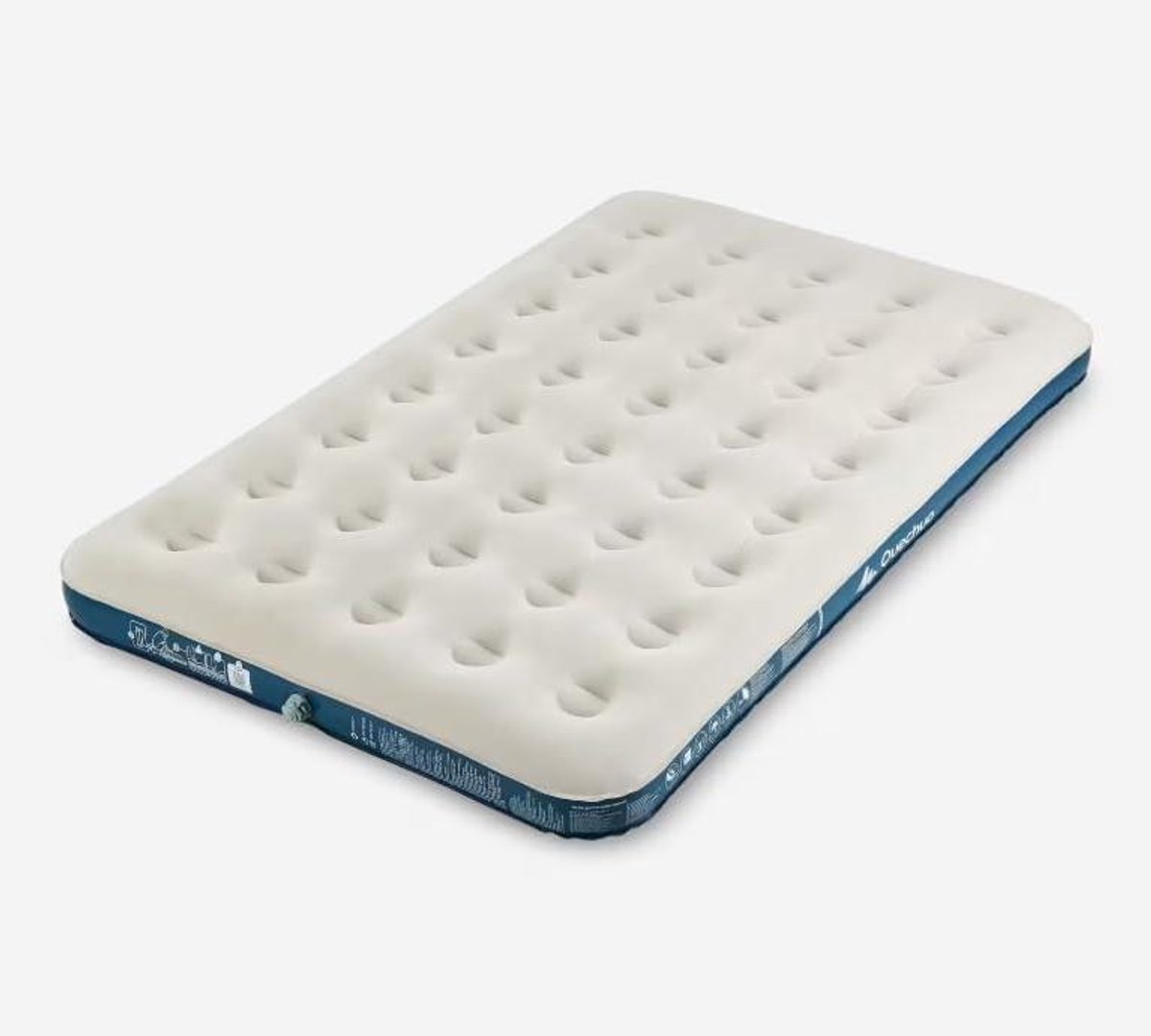 Opblaasbaar campingmatras - Kampeer matras - Kamperen met 2 personen - Fluwelen gevoel - 190 x 120 x 16 cm