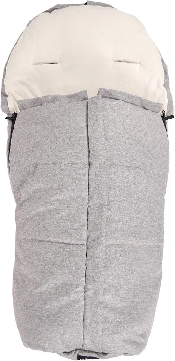 Voetenzak Vario - Babyzak Kinderwagenzak - Comfortabel Reizen - Afneembaar Bovenstuk - 100 x 48 cm - Zwart Bruin — afbeelding 3