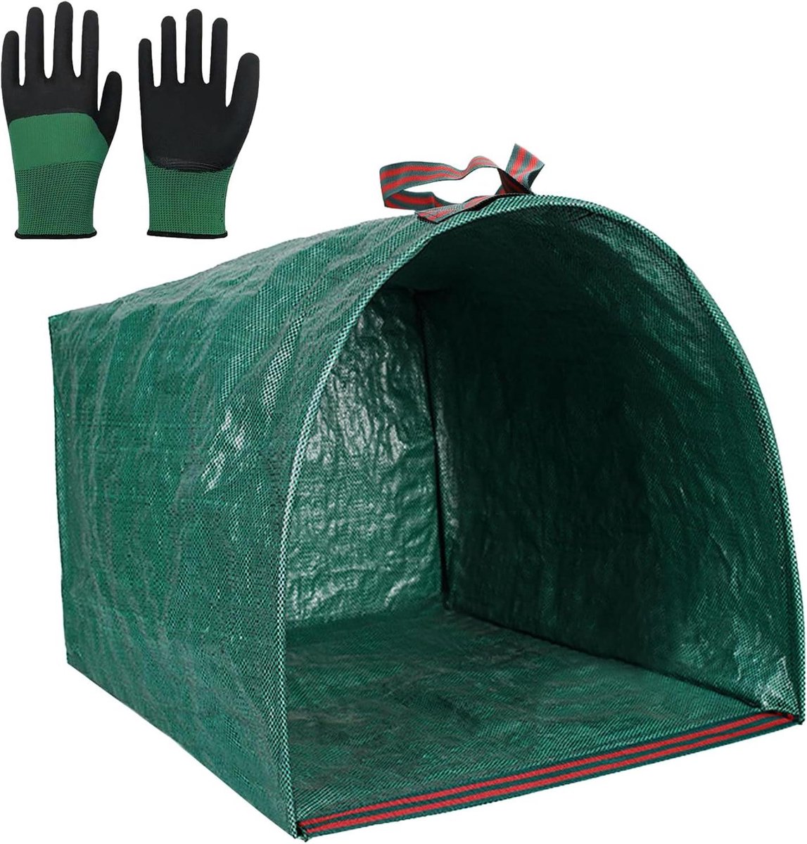 Tuinafvalzak - Loofzak Bladzak - Tuinafval Verzamelen - Zelfstaande Constructie - 150 liter - Groen