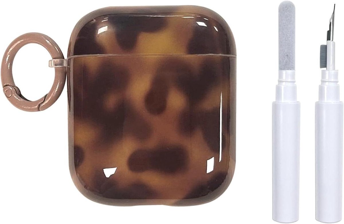 AirPods Hoesje - Oplaadhoes Beschermer - Bescherming Opladen - Amber Design - 1:1 Pasvorm - Amber