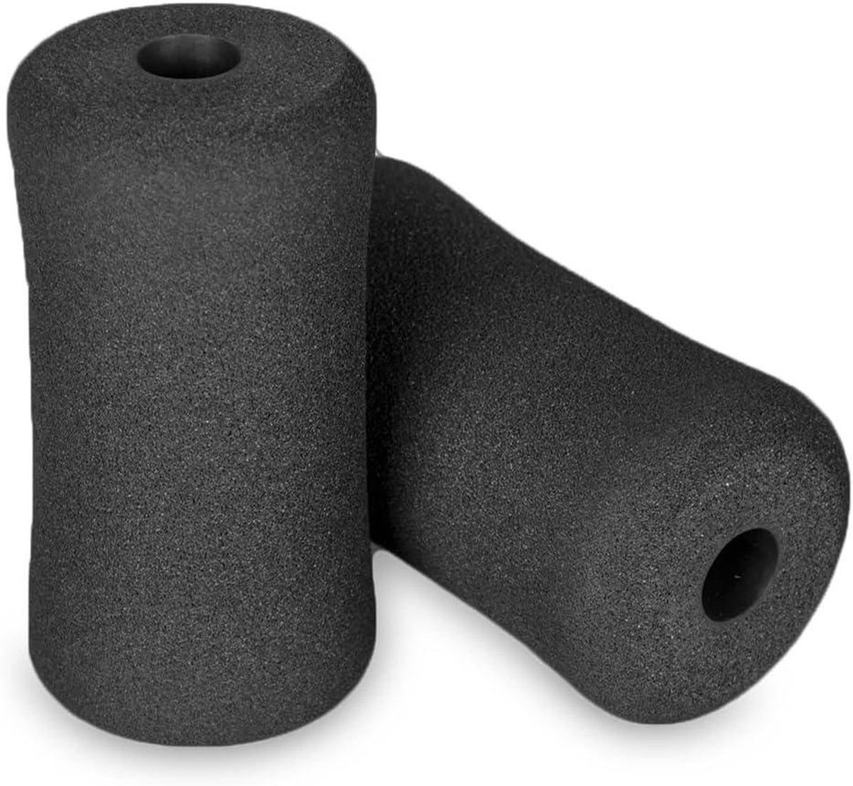 Foam Voetpads - Schuimrollers Vervanging - Fitnessapparatuur Gebruik - Hoge Dichtheid Spons - 16 cm Lengte - Zwart