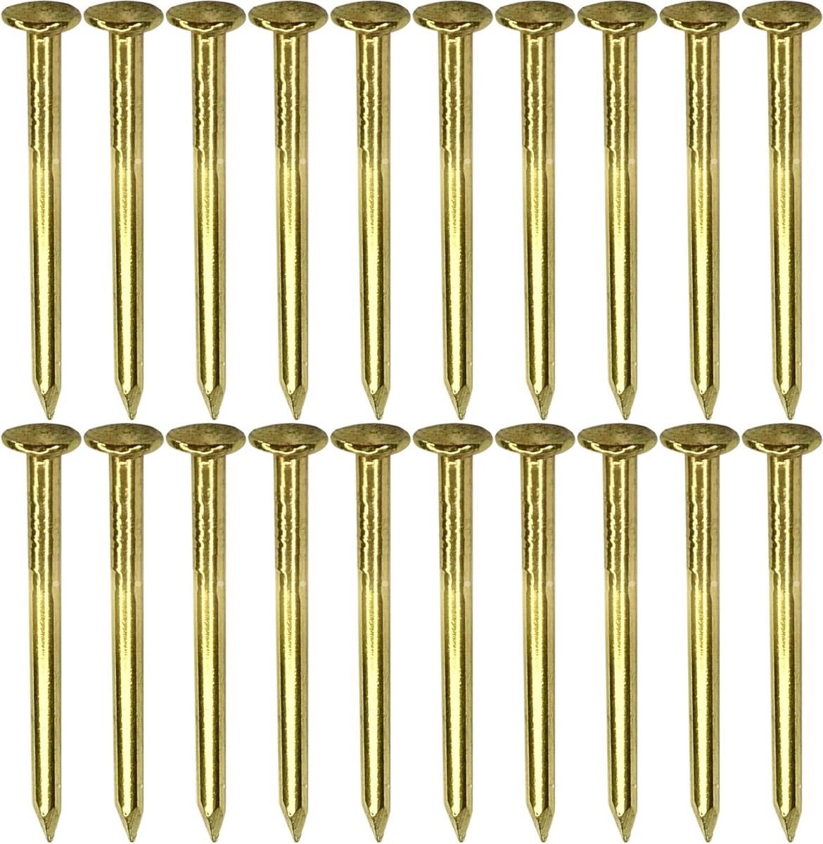 Messing Spijkers - Decoratieve Nagels - Meubelrestauratie - Gepolijst Oppervlak - 1.5 x 16 mm - Messing