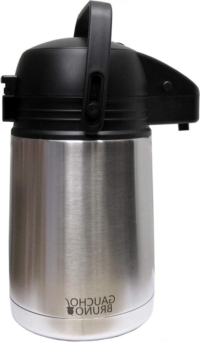 Thermos Desk Dispenser - Waterkan Thermoskan - Precisie Doserend Water - Dubbelwandig RVS - 1 Liter - Zilver
