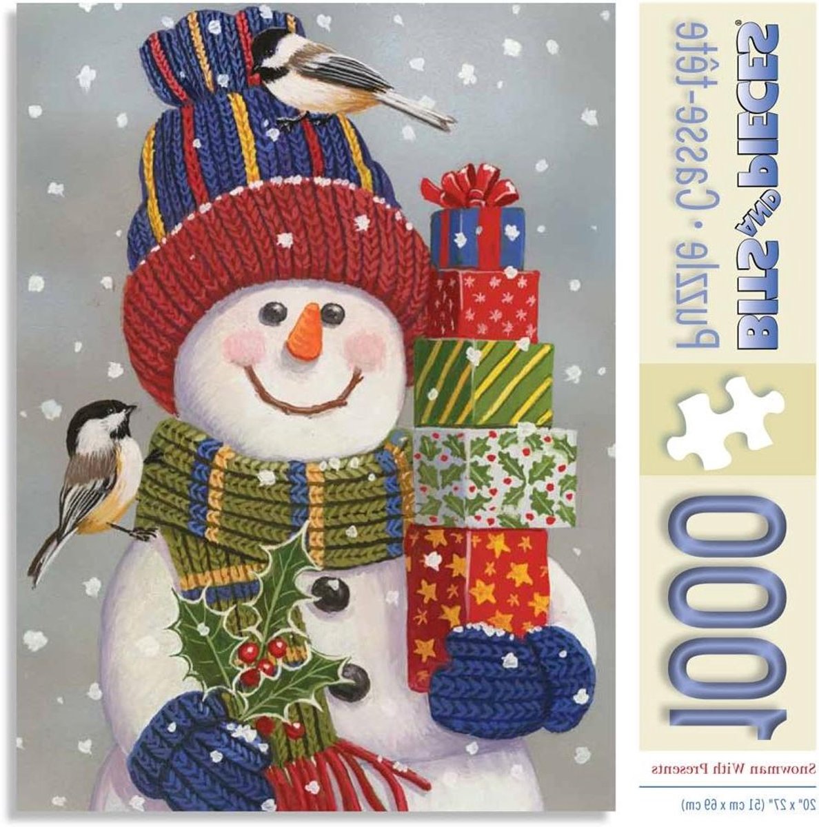 Puzzel 1000 Stukjes - Kerstpuzzel Legpuzzel - Ontspanning Thuis - Recycled Karton - 51 x 51 cm - Multicolor