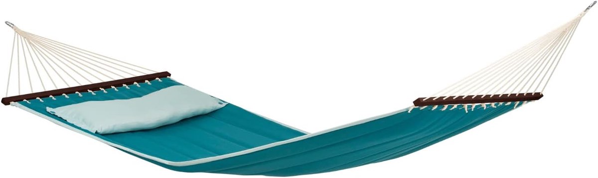 XL Hangmat - Dubbele Hangmat - Ontspannen Buiten - Inclusief Kussen - 200x120cm - Petrol