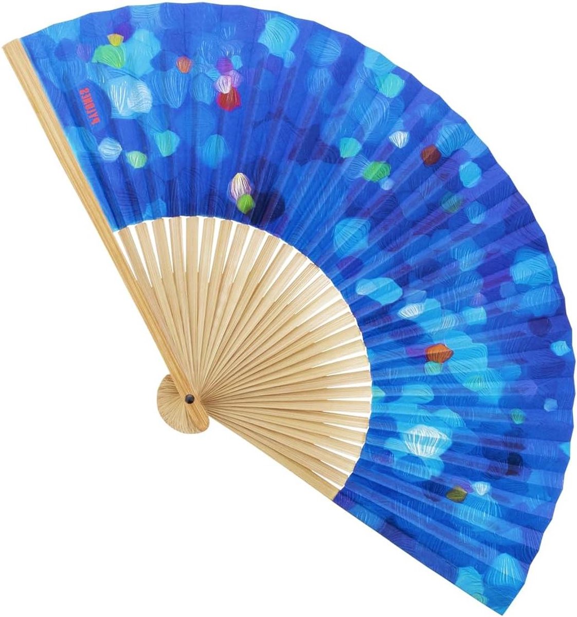 Pylones Waaier - Handwaaier - Koelte Zoeken - Decoratief Ontwerp - 23 cm - Multicolor