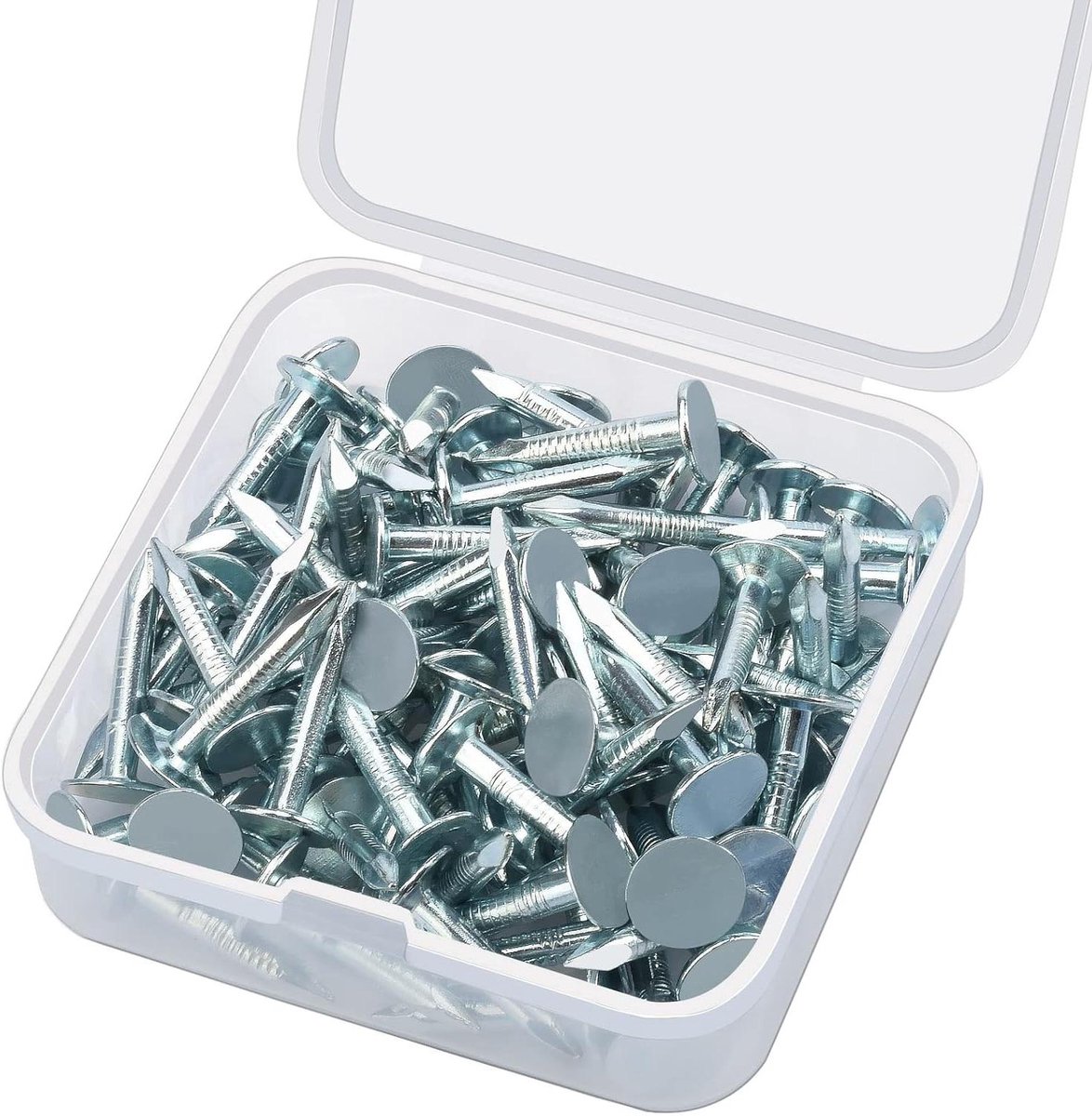 Dakgootnagels - Viltnagels Deknagels - Dakbedekking Herstellen - Gegalvaniseerd Staal - 80 Stuks 2 cm - Zilverkleurig