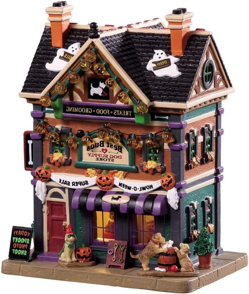 Decoratief Gebouw - Huisje Poppenhuis - Diorama Inrichting - Gedetailleerd Porselein - 75 cm Hoog - Multicolor
