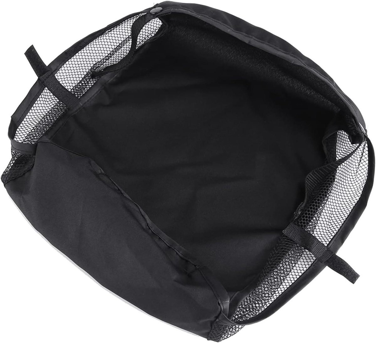 Kinderwagen Organizer - Onderbouw Mand - Baby Spullen Opbergen - Eenvoudig Bevestigen - 30 x 25 x 10 cm - Zwart