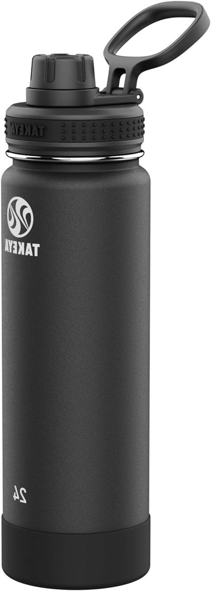 Heupfles - Sportfles Waterfles - Dranken Koel Houden - Dubbelwandige Isolatie - 709 ml - Onyx