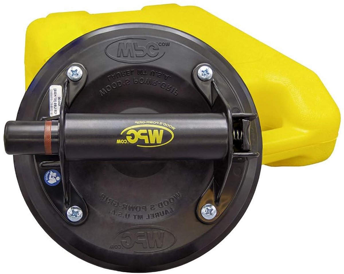 Zuignap Lifter - Vacuüm Lifter Glaslifter - Materiaal Verplaatsen - Red-Line Vacuüm Indicator - 8 Inch Diameter - Zwart