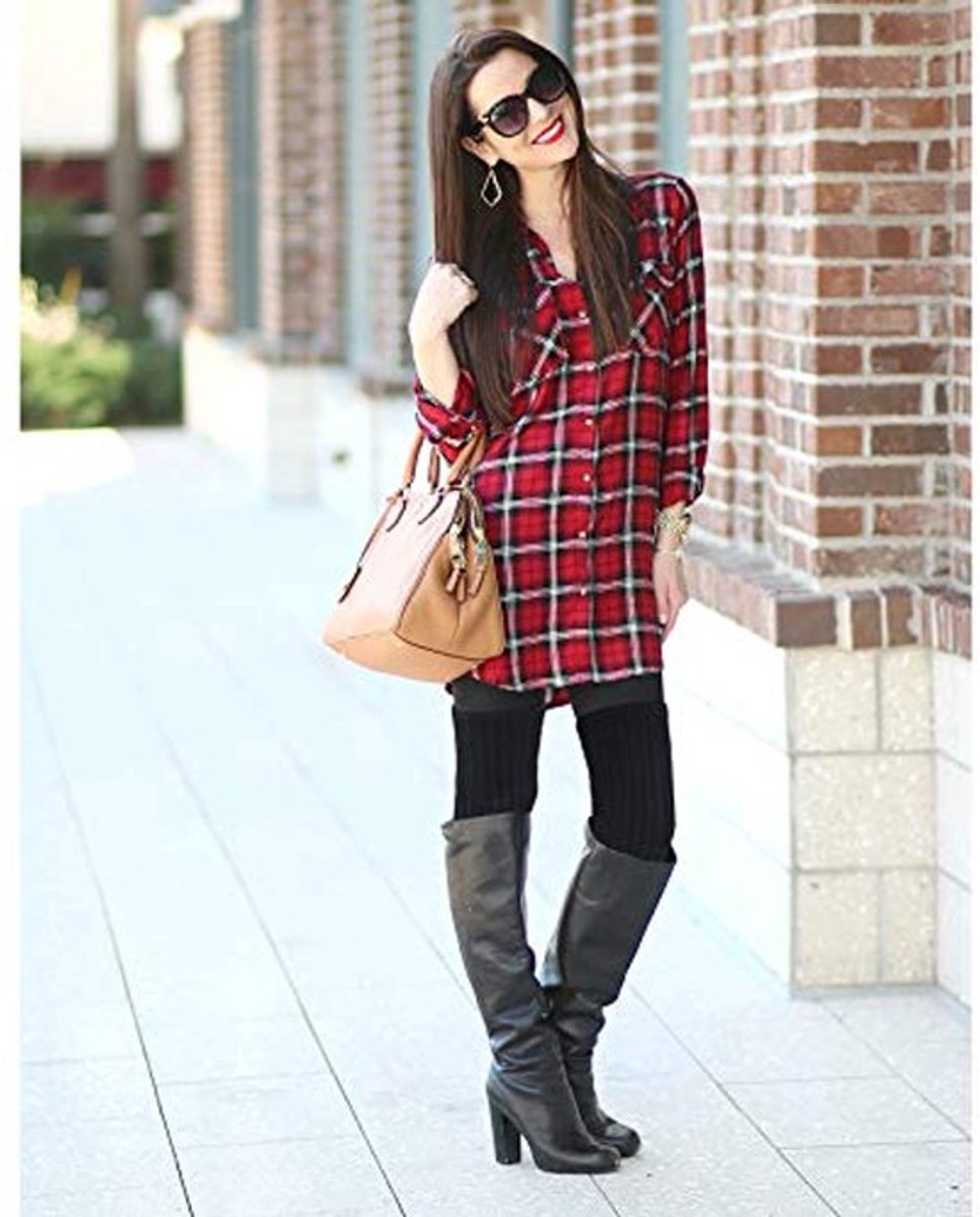 2 Pairs Winter Leg Warmers Thigh High Socks Over Knee Footless Socks Gebreide Lange Laars Cuffs Topper Sokken voor Vrouwen, Zwart, Grijs, Één Maat, Multikleur