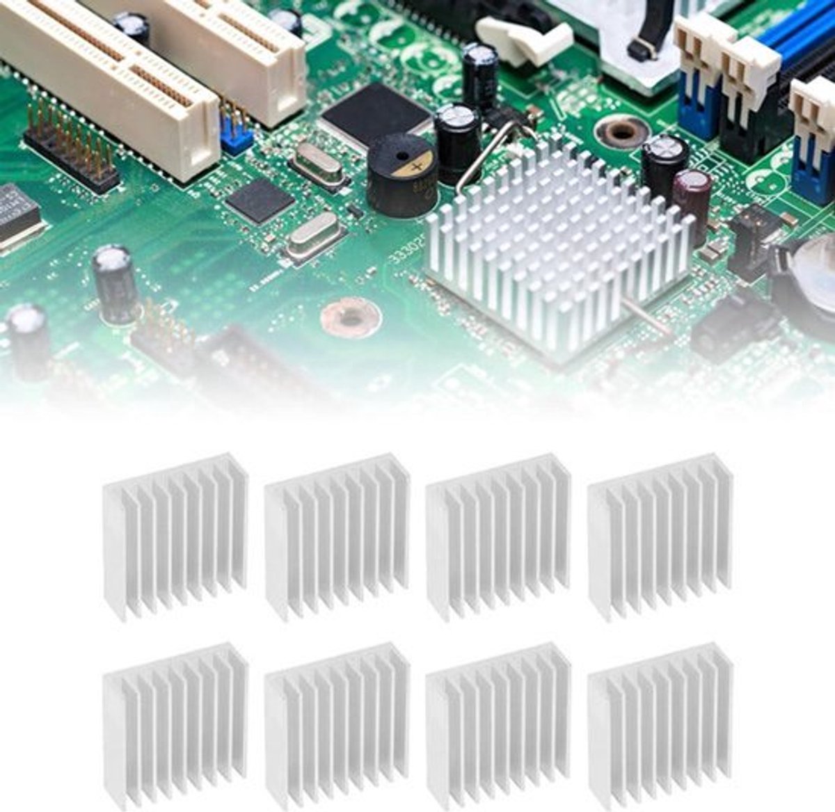 Aluminium Heatsink 50 X 50 X 17mm Koeling 9 Fin Radiator GPU Backplate Heatsink Voor IC Mo