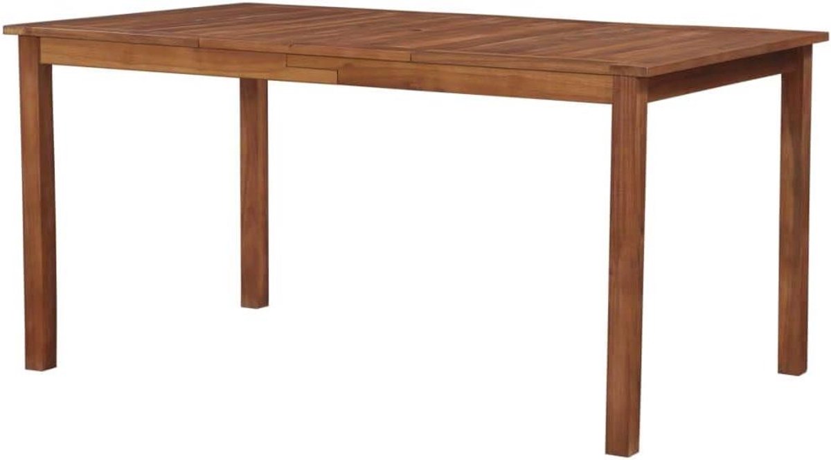 Houten Tuin Tafel - Eettafel Vierkant - Buiten Eten - Massief Acacia Hout - 90 x 90 x 74 cm