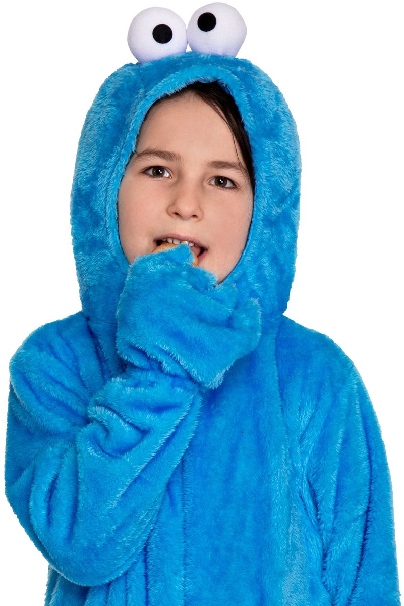 METAMORPH GmbH - Sesamstraat Glutton Macaron kostuum voor kinderen - 122-128 cm (7-8 jaar)