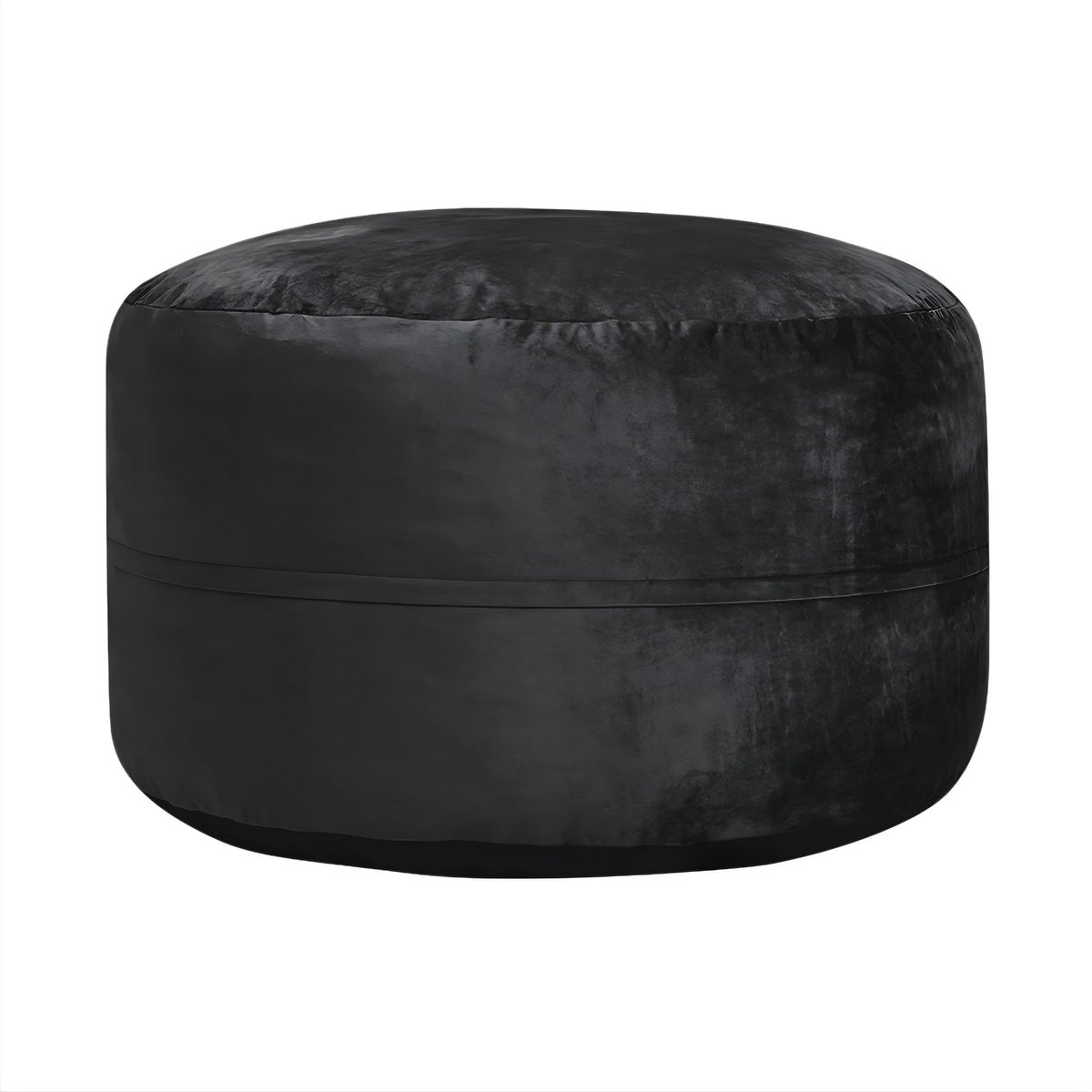 Zitzak - 4FT Grote Bean Bag met Memory Foam Vulling en Afneembare Microvezel Hoes - voor woonkamer en gaming - Stof - Zwart