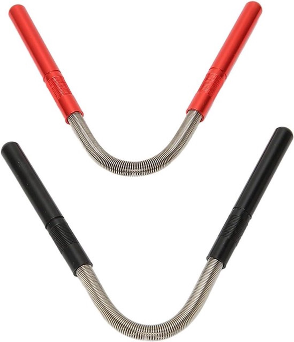 Lente Gezichtshaar Verwijderaar Set - Roestvrij Staal Threading Ontharing - Rood Zwart
