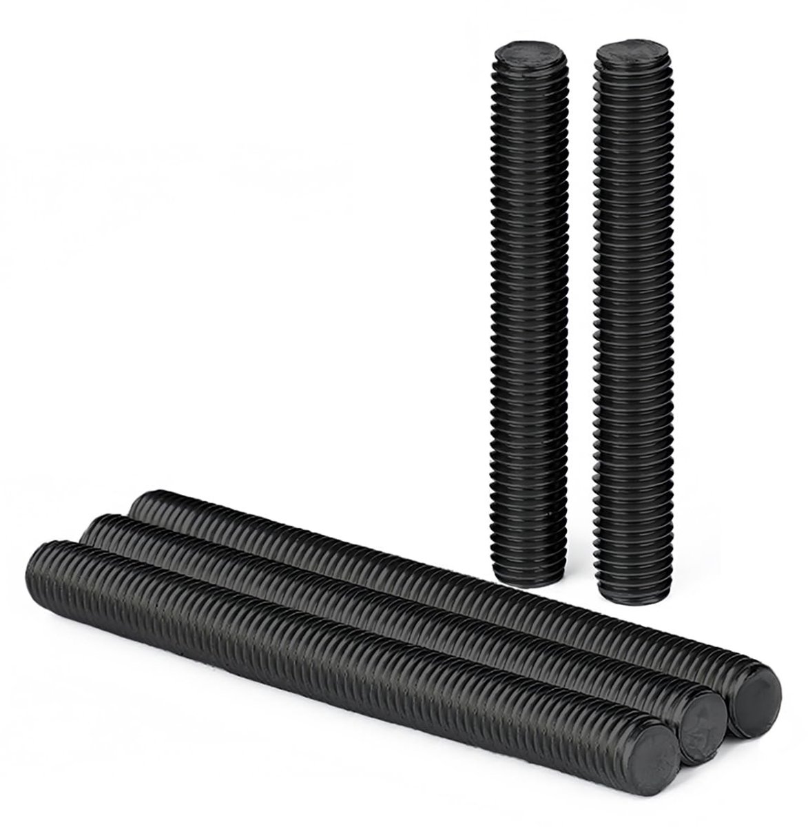 Set van 5 M10 x 100 mm Draadstangen van RVS V2A A2 - Volledige Draad DIN976 voor Constructie en Bevestiging
