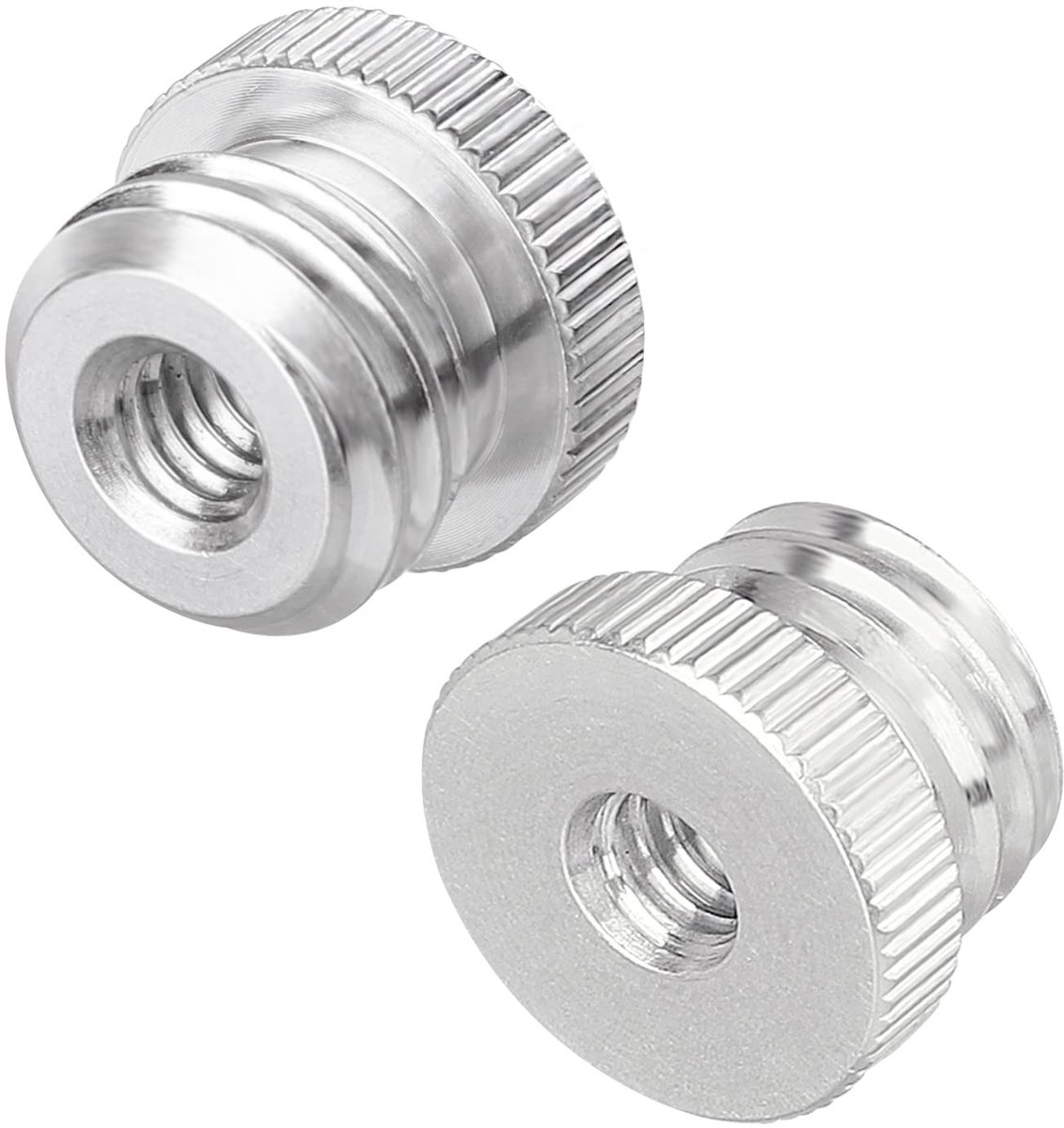 Adapterset voor statieven en microfoons, 2-delige 5/8" naar 1/4" schroefverbinding, ideaal voor laserlevels en audioapparatuur