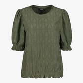 TwoDay dames top met pofmouwen groen - Maat 3XL