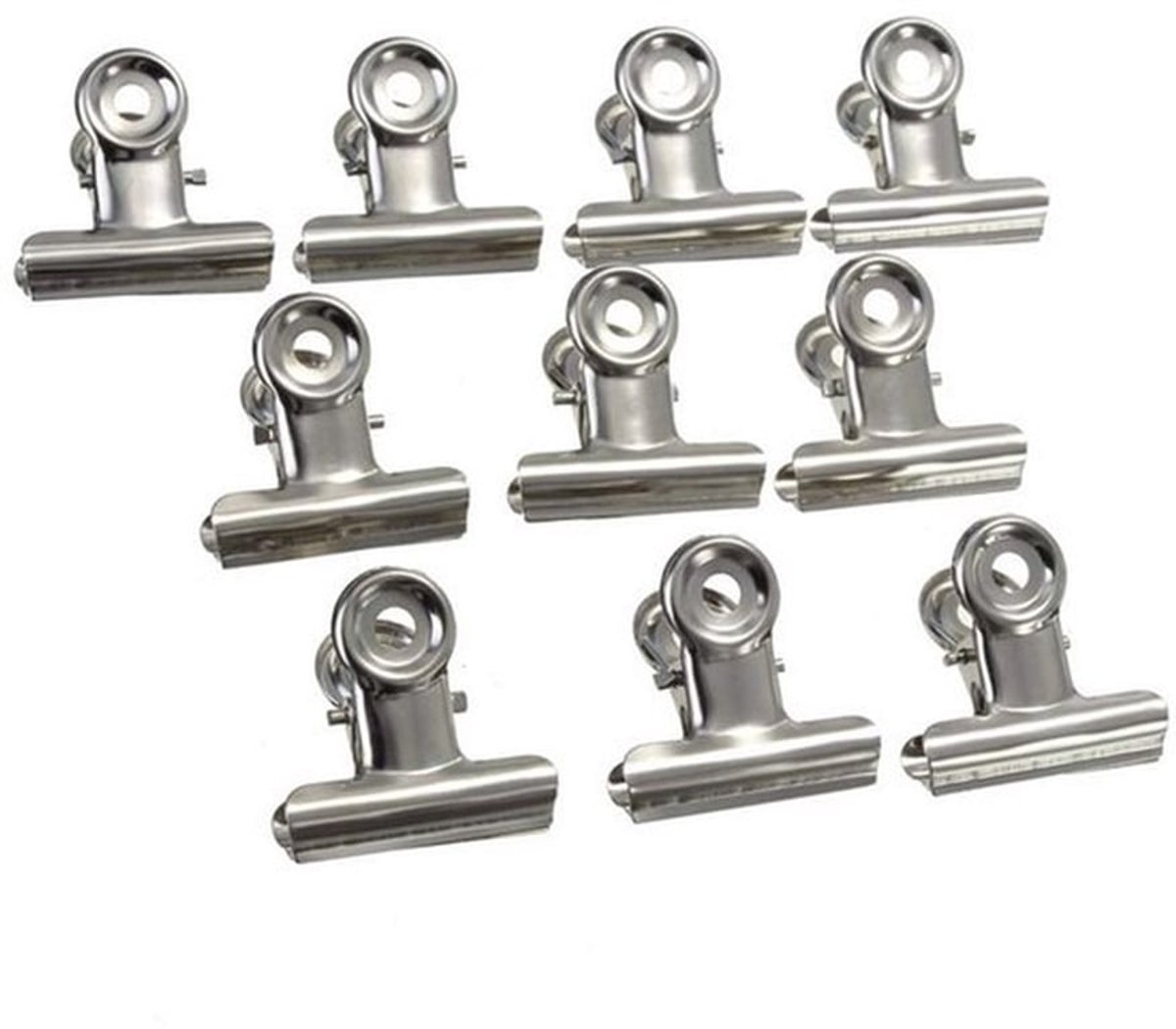 Grip Clips briefpapier 22MM Metaal Papier Binder Clips Roestvrij Staal Anti-Rusted Papier Klemmen voor Keuken Badkamer Winkel Kantoor (6PCS)