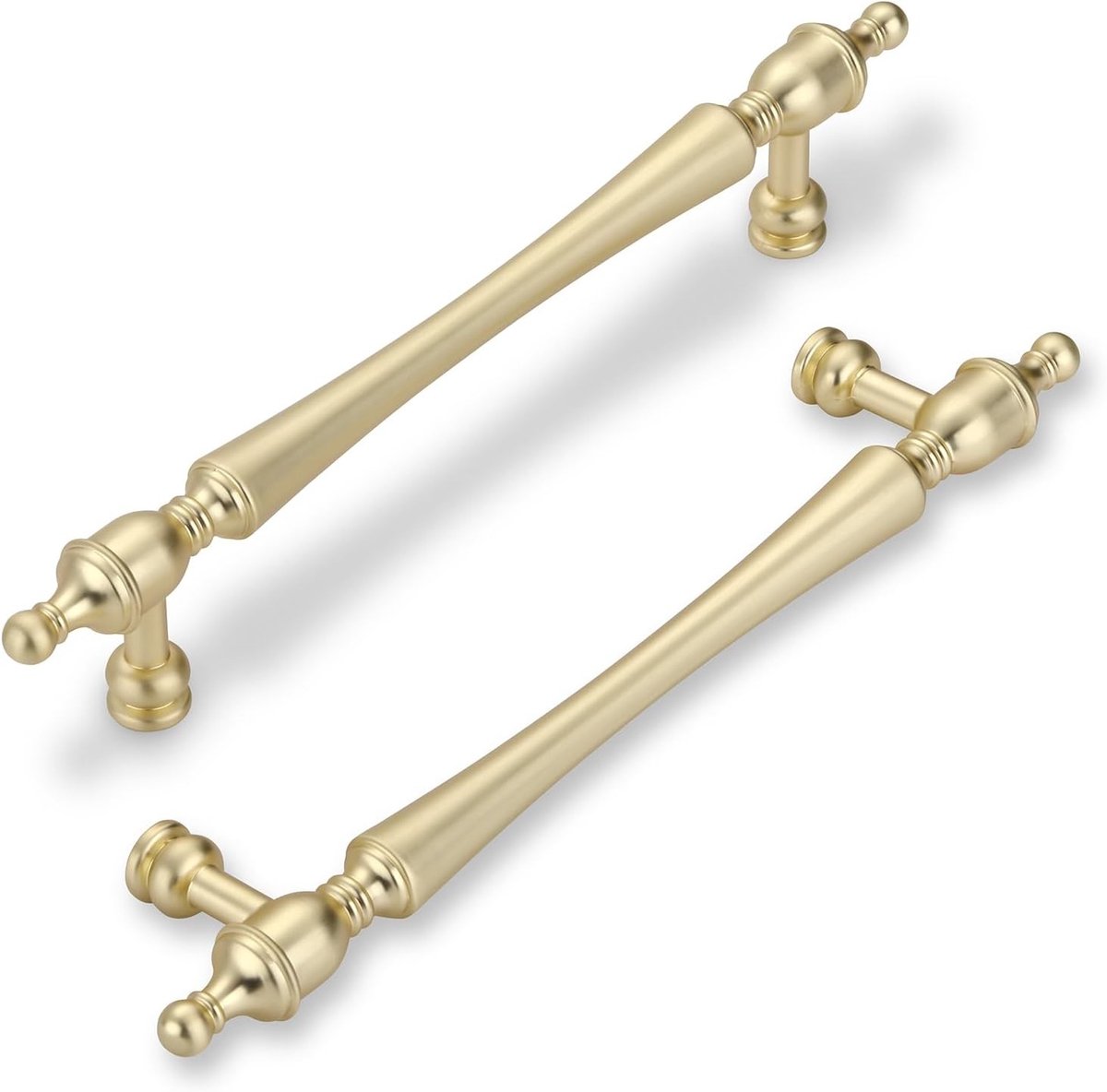 6 Stuks Geborsteld Gouden Keuken Kastgrepen met 96mm Bevestigingsafstand voor Moderne Interieurs