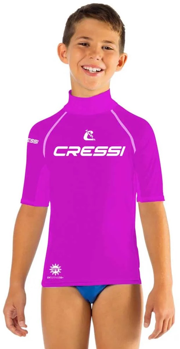 Cressi Spa 2024 Korte Mouw Rash Guard Paars S Vrouw