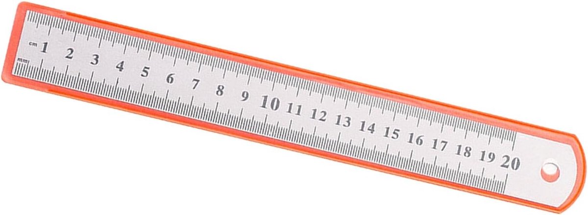 20 cm RVS Liniaal met Heldere Schaal voor Tekeningen, Engineering en Precisiewerk
