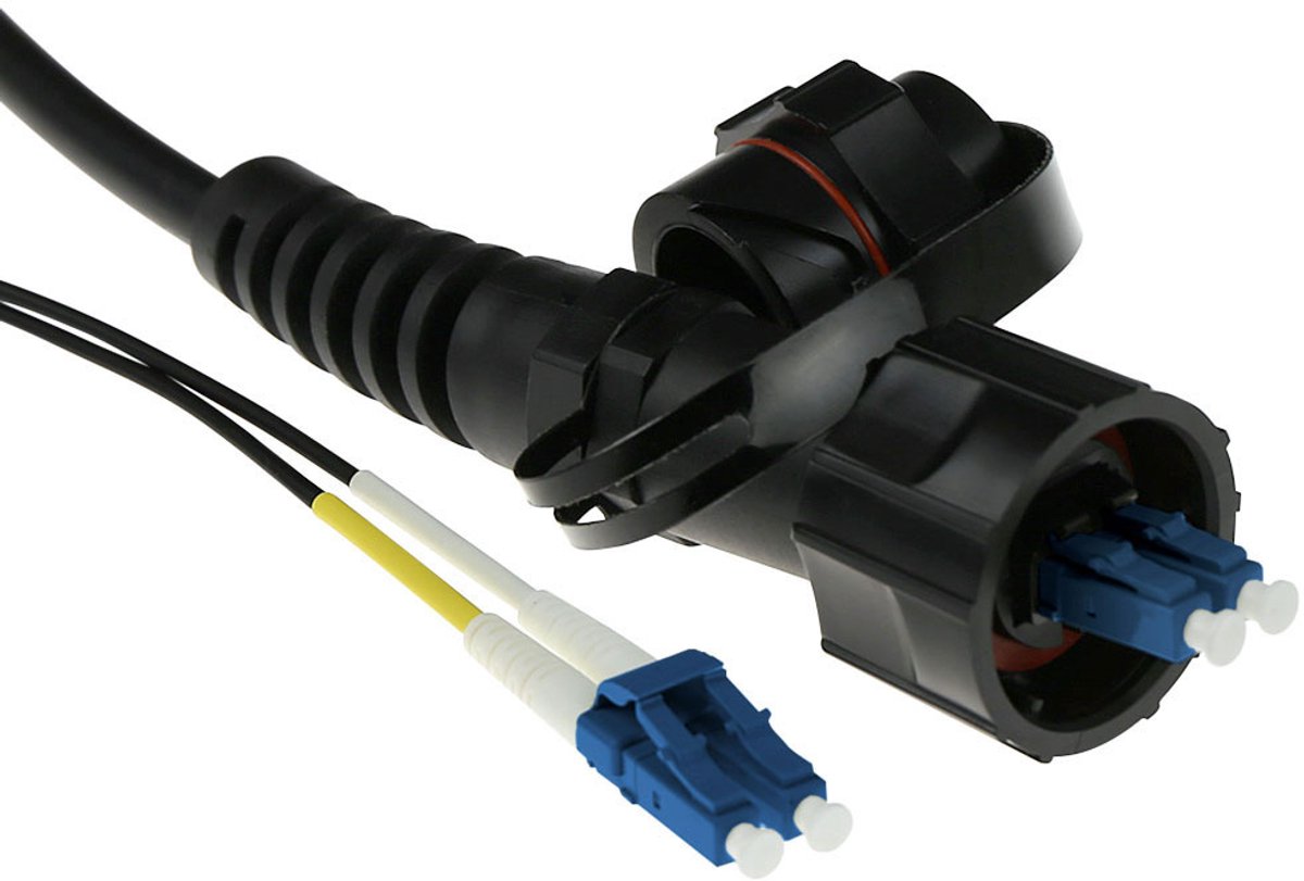 ACT RL7330 Glasvezel Patchkabel Duplex LC(IP67)/LC 9/125µm OS2 - 30 meter