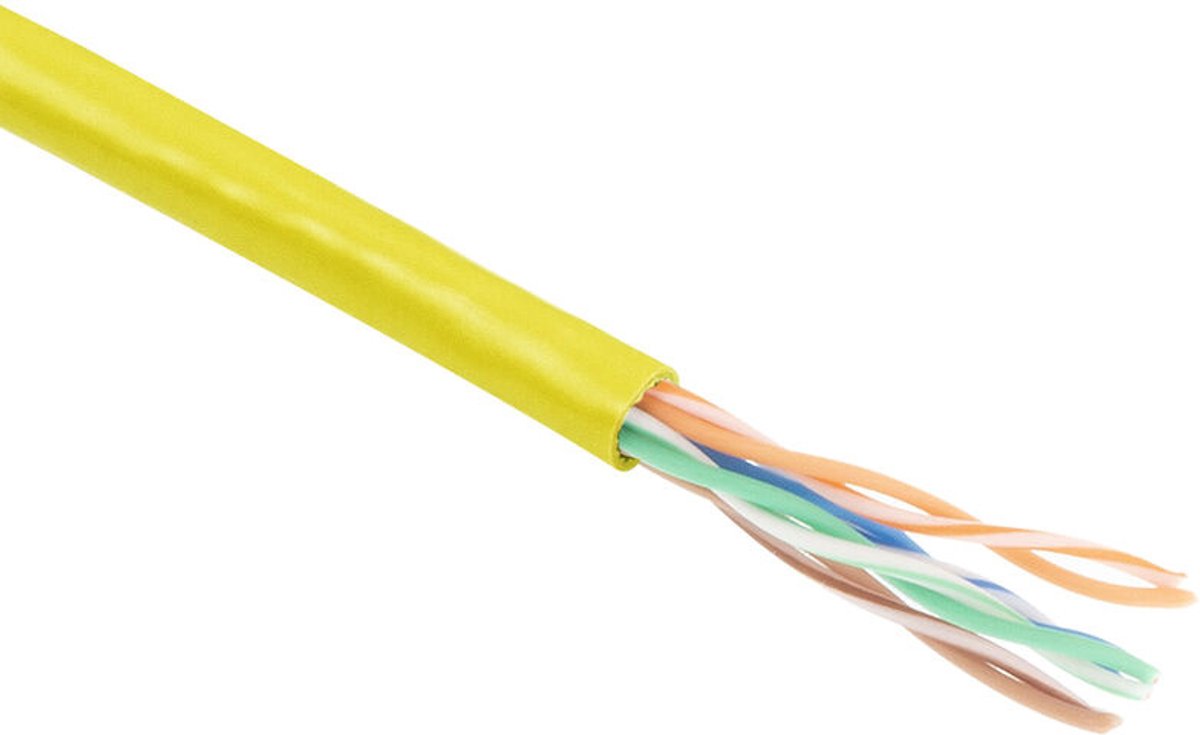 ACT EP580H CAT5E U/UTP Patchkabel Soepel Geel - 100 meter