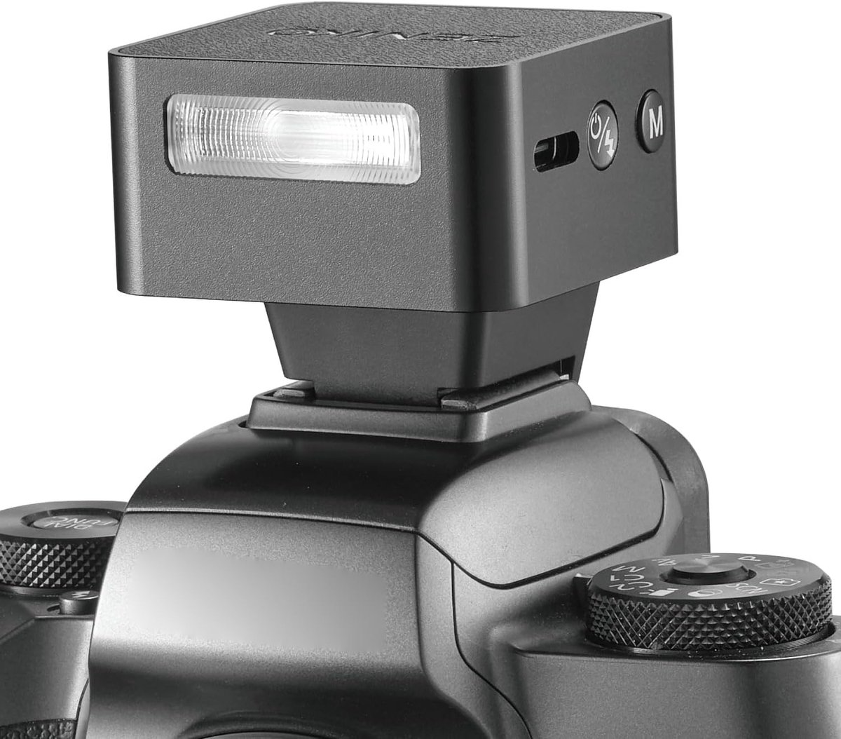 Mini TTL Flitser voor EOS Camera's met E-TTL II, 28mm Groothoeklens, Retro Ontwerp en OLED Display, 740 Flitsen, Snelle Oplading, Lichtgewicht 47g