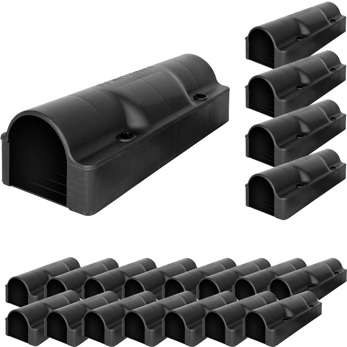 20x Aasstation Rattenset Aasdoos Buis Tuin Muizenval Muizen Rattenaasdoos Rattenaasstation Rattenval Kinderen Huisdier Veilig Aasdoos Petigi