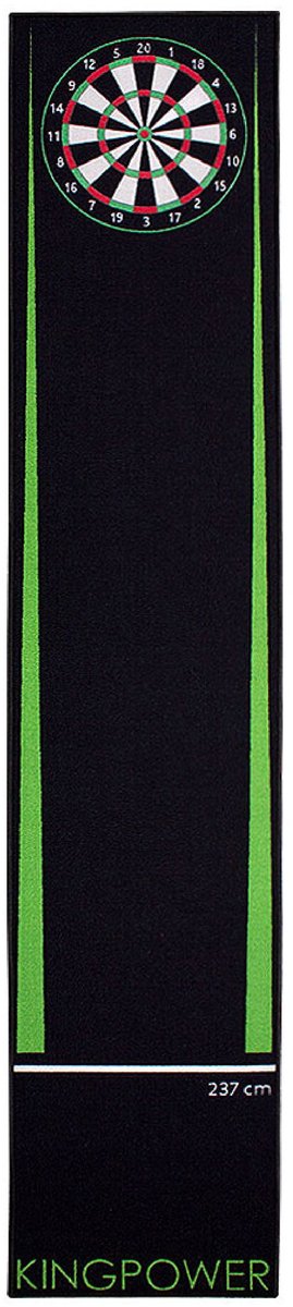 Dartmat darttapijt toernooimat dartmat darts 290 x 60 cm Groen Kingpower