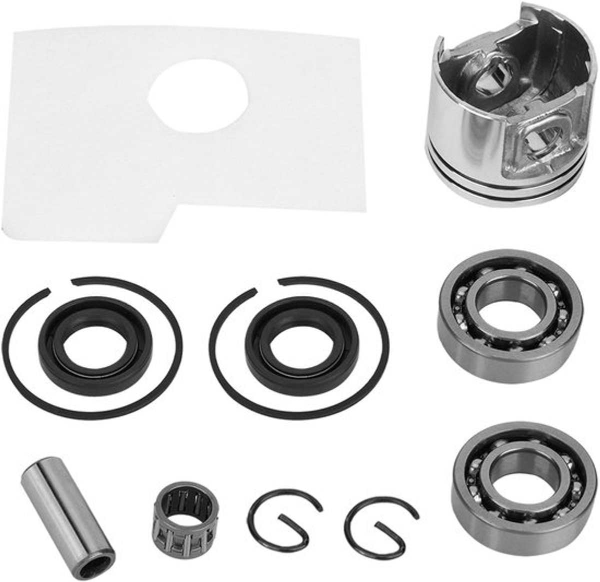 Aluminium zuigerkit voor kettingzaag, vervangende accessoires voor MS180 en MS 180018 kettingzagen, duurzaam en eenvoudig te monteren