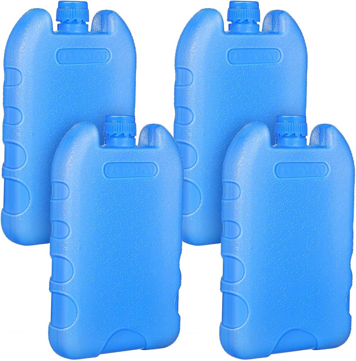 Koeling Elementen - IJsblokken Koelbox - Buitenshuis Koelen - Herbruikbaar Materiaal - 4 Stuks 14cm - Blauw